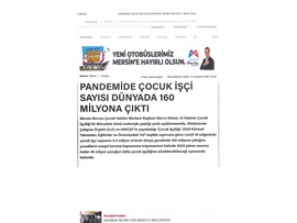 Pandemide çocuk işçi sayısı dünyada 160 milyona çıktı