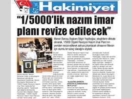 BASINDA BAROMUZ (1/5000'lik Nazım İmar Planı Yeniden Revize Edilecek)