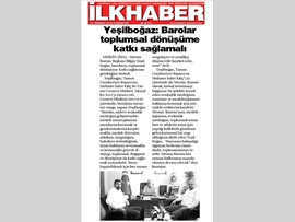 BASINDA BAROMUZ (Yeşilboğaz: "Barolar Toplumsal Dönüşüme Katkı Sunmalı)