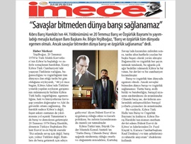 BASINDA BAROMUZ (20 Temmuz Kıbrıs Barış Harekatı Mesajı)