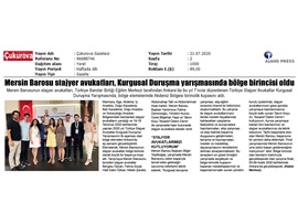 BASINDA BAROMUZ (Mersin Barosu Kurgusal Duruşma Yarışmasında Akdeniz Bölge Birincisi Oldu)
