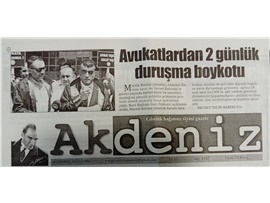 Mersin Barosu Boykotta