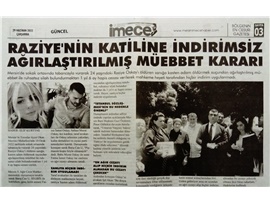Katledilen Raziye Oskay'un duruşması yapıldı