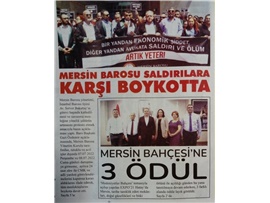 Mersin Barosu Boykotta