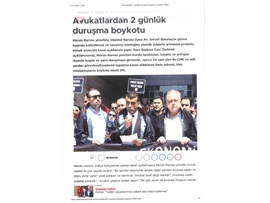 Basın Açıklaması-Mersin Barosu Boykotta