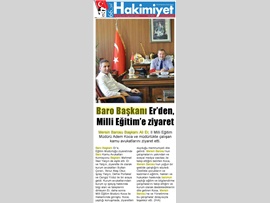 Basında Baro (Milli Eğitim Müdürlüğü Ziyareti) 21.08.2017