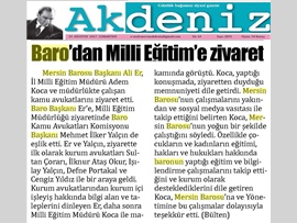 Basında Baro (Milli Eğitim Müdürlüğü Ziyareti) 21.08.2017