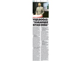 BASINDA BAROMUZ (Yeşilboğaz: "Saray'a Çıkmama Kararımız Siyasi Değil")")