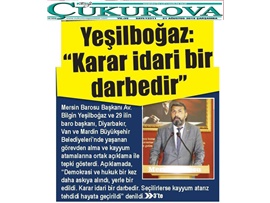 BASINDA BAROMUZ (Kayyuma Barolardan Ortak Tepki)