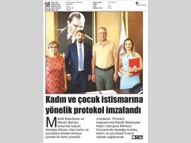 BASINDA BAROMUZ (Mersin Barosu ve Mezitli Belediyesi, Kadınlar ve Çocuklar İçin El Ele Verdi)