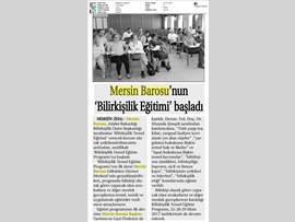 BASINDA BAROMUZ (Bilirkişilik Temel Eğitim Programı Başladı)