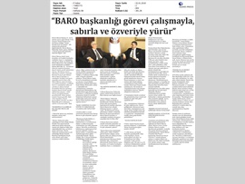 BASINDA BAROMUZ (Baro Bşk. Er, "Hayata Geçireceğimiz Çok Proje Var")