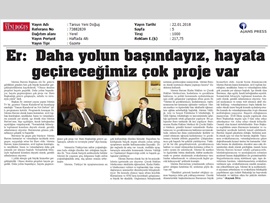 BASINDA BAROMUZ (Baro Bşk. Er, "Hayata Geçireceğimiz Çok Proje Var")