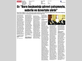 BASINDA BAROMUZ (Baro Bşk. Er, "Hayata Geçireceğimiz Çok Proje Var")