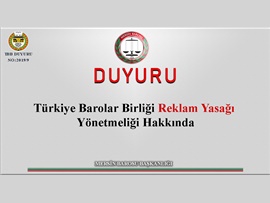 TBB Reklam Yasağı Yönetmeliği Hakkında