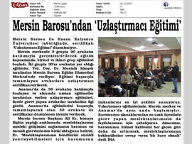 BASINDA BAROMUZ (Baromuzda Uzlaştırmacı Eğitimleri Başladı)