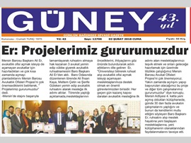 BASINDA BAROMUZ (Baro Bşk. Er: "Projelerimiz Gururumuzdur")