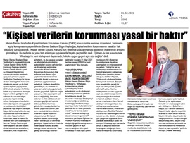 Mersin Barosu Kişisel Verileri Koruma Kanunu Semineri düzenledi