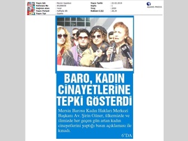 BASINDA BAROMUZ (Kadın Cinayetleri ile İlgili Basın Açıklaması)