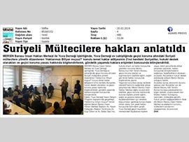 BASINDA BAROMUZ (Suriyeli Mültecilere Hakları Anlatıldı)