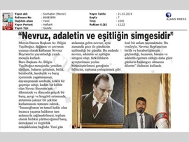 BASINDA BAROMUZ (Nevruz Bayramı Mesajı)