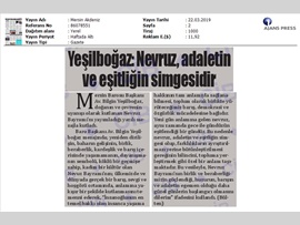 BASINDA BAROMUZ (Nevruz Bayramı Mesajı)