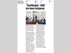 BASINDA BAROMUZ (Mersin Büyükşehir Belediye Başkanı Vahap Seçer'e Ziyaret)