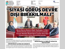 BASINDA BAROMUZ (Toroslar Belediye Başkanı Av. Atsız Afşın Yılmaz)