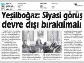 BASINDA BAROMUZ (Toroslar Belediye Başkanı Av. Atsız Afşın Yılmaz)