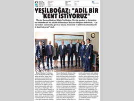 BASINDA BAROMUZ (Mersin Büyükşehir Belediye Başkanı Vahap Seçer'e Ziyaret)