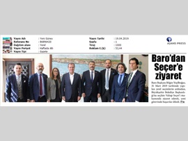 BASINDA BAROMUZ (Mersin Büyükşehir Belediye Başkanı Vahap Seçer'e Ziyaret)