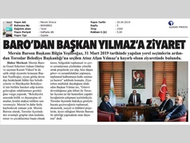 BASINDA BAROMUZ (Toroslar Belediye Başkanı Av. Atsız Afşın Yılmaz)
