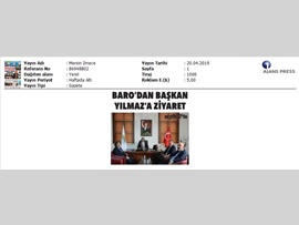 BASINDA BAROMUZ (Toroslar Belediye Başkanı Av. Atsız Afşın Yılmaz)
