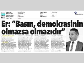 BASINDA BAROMUZ (Baro Başkanımız Dünya Gazeteciler Günü'nü Kutladı) 21. 10. 2017