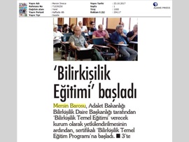 BASINDA BAROMUZ (Bilirkişilik Temel Eğitim Programı Başladı)