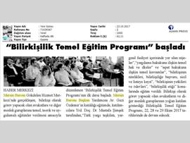 BASINDA BAROMUZ (Bilirkişilik Temel Eğitim Programı Başladı)
