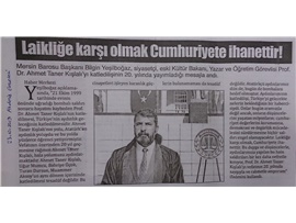 BASINDA BAROMUZ (Yeşilboğaz, Ahmet Taner Kışlalı'yı Andı)