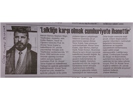 BASINDA BAROMUZ (Yeşilboğaz, Ahmet Taner Kışlalı'yı Andı)