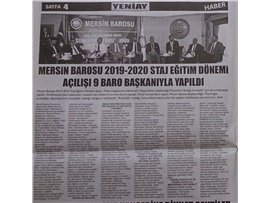 BASINDA BAROMUZ (Staj Eğitim Dönemi Açılışı, 9 Baro Başkanının Katılımıyla Yapıldı)