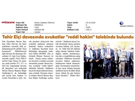 BASINDA BAROMUZ (Tahir Elçi Davasında avukatlar reddi hakim talep etti)