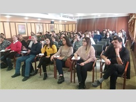 “TAŞINMAZ HUKUKU DAVALARI, İNŞAAT ESER SÖZLEŞMESİ” DERSİ VERİLDİ
