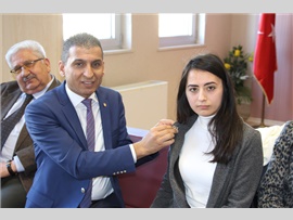 Başkanımız, Silifke'de Resim Sergisi Açılışına Katıldı