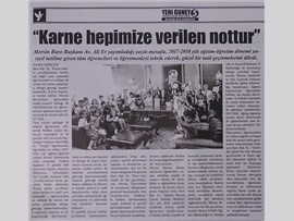 BASINDA BAROMUZ (Baro Başkanımızın Öğrencilere Yarıyıl Tatili Mesajı)