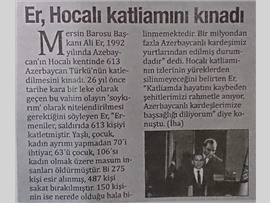 BASINDA BAROMUZ (Baro Bşk. Er, Hocalı Katliamını Kınadı)