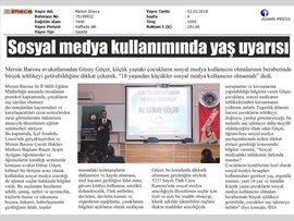 BASINDA BAROMUZ (Av. Güray Göçer: "Sosyal Medyadaki Tehlikenin Farkında mısınız?"