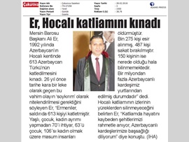 BASINDA BAROMUZ (Baro Bşk. Er, Hocalı Katliamını Kınadı)