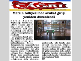 BASINDA BAROMUZ (Mersin Adliyesi'nde Avukat Girişi Yeniden Düzenlendi)