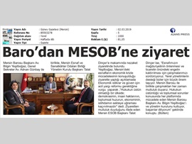BASINDA BAROMUZ (Baro Başkanımız'dan ESOB'a Ziyaret)