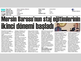 BASINDA BAROMUZ (İkinci Dönem Staj Eğitimi Başladı)