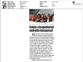 BASINDA BAROMUZ (Kadın Cinayetleri ile İlgili Basın Açıklaması)